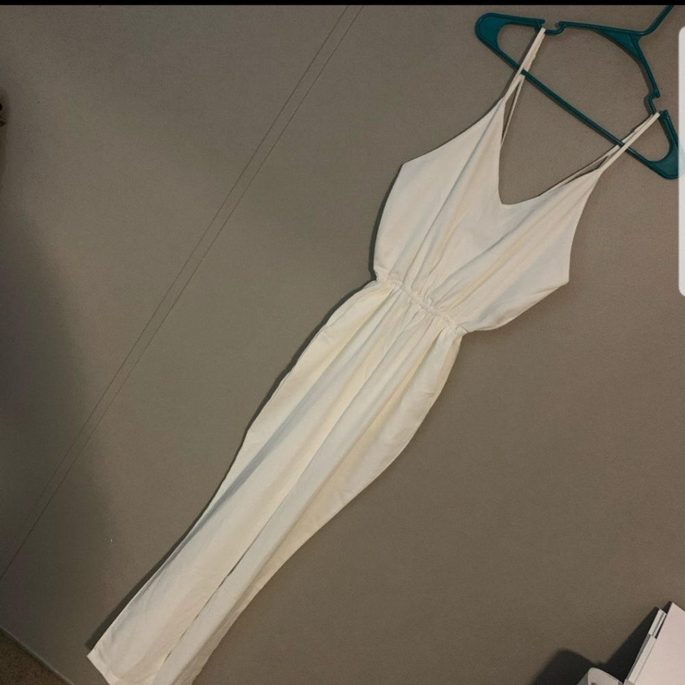 Amerasian apparel white jumpsuit romper
